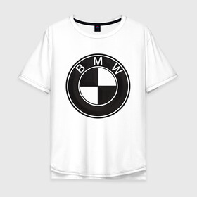 Мужская футболка хлопок Oversize с принтом BMW LOGO CARBON в Екатеринбурге, 100% хлопок | свободный крой, круглый ворот, “спинка” длиннее передней части | Тематика изображения на принте: bmw | абстракция | авто | автомобиль | бмв | карбон | лого | логотип | машина | скорость