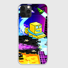 Чехол для iPhone 12 Pro Max с принтом GEOMETRY DASH / ГЕОМЕТРИ ДАШ в Екатеринбурге, Силикон |  | 2d игра | geometry dash | mobile game | robtop | smile | андроид игра | арт. | геометри даш | добро и зло | инь янь | кубики | кубы | лица | мобильная игра | неон | смайлы