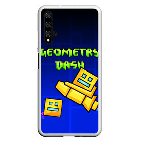 Чехол для Honor 20 с принтом GEOMETRY DASH / ГЕОМЕТРИ ДАШ в Екатеринбурге, Силикон | Область печати: задняя сторона чехла, без боковых панелей | Тематика изображения на принте: 2d игра | geometry dash | mobile game | robtop | smile | андроид игра | арт | геометри даш | геометрия. | добро и зло | инь янь | кубики | кубы | лица | мобильная игра | неон | смайлы