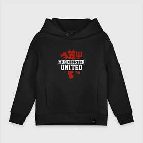 Детское худи Oversize хлопок с принтом Manchester United Red Devils в Екатеринбурге, френч-терри — 70% хлопок, 30% полиэстер. Мягкий теплый начес внутри —100% хлопок | боковые карманы, эластичные манжеты и нижняя кромка, капюшон на магнитной кнопке | champions | football | manchester | manchester united | soccer | uefa | united | world cup | лига чемпионов | манчестер | манчестер юнайтед | форма | формы | футбол | юнайтед