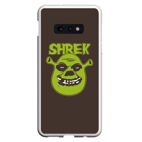 Чехол для Samsung S10E с принтом Shrek. True Ogre в Екатеринбурге, Силикон | Область печати: задняя сторона чехла, без боковых панелей | charming | donkey | fiona | forever | gonna | is | me | once | pinocchio | roll | shrek | somebody | the | told | world | артур | в | гарольд | дракон | кот | лорд | мерлин | навсегда | огр | осел | пиноккио | пряник | сапогах | фаркуад | фиона