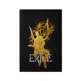 Обложка для паспорта матовая кожа с принтом Path of Exile в Екатеринбурге, натуральная матовая кожа | размер 19,3 х 13,7 см; прозрачные пластиковые крепления | avariustwo | computer | game | path of exile | игра | компьютерная | путь изгнания