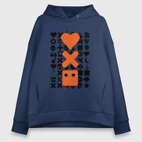 Женское худи Oversize хлопок с принтом Love Death & Robots в Екатеринбурге, френч-терри — 70% хлопок, 30% полиэстер. Мягкий теплый начес внутри —100% хлопок | боковые карманы, эластичные манжеты и нижняя кромка, капюшон на магнитной кнопке | death | logo | love | netflix | robots | анимация | кино | лого | любовь | нетфликс | роботы | сериал