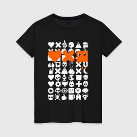 Женская футболка хлопок с принтом Love Death and Robots в Екатеринбурге, 100% хлопок | прямой крой, круглый вырез горловины, длина до линии бедер, слегка спущенное плечо | death | logo | love | netflix | robots | анимация | кино | лого | любовь | нетфликс | роботы | сериал