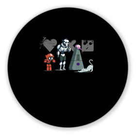 Коврик для мышки круглый с принтом Любовь, Смерть & Роботы в Екатеринбурге, резина и полиэстер | круглая форма, изображение наносится на всю лицевую часть | cat | cats | death | logo | love | netflix | robots | анимация | кино | кот | кошка | лого | любовь | нетфликс | роботы | сериал