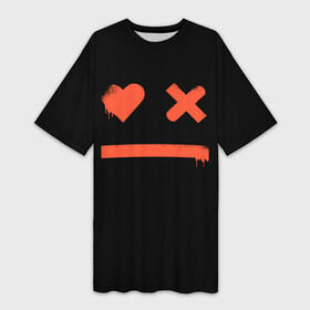 Платье-футболка 3D с принтом Smile | Love Death and Robots в Екатеринбурге,  |  | death | ldr | logo | love | netflix | robots | smile | анимация | кино | лого | лср | любовь | нетфликс | роботы | сериал | смайл | смайлик