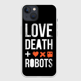 Чехол для iPhone 13 с принтом Love Death + Robots в Екатеринбурге,  |  | death | ldr | logo | love | netflix | robots | smile | анимация | кино | лого | лср | любовь | нетфликс | роботы | сериал | смайл | смайлик