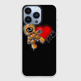 Чехол для iPhone 13 Pro с принтом K VRC | Love Death and Robots в Екатеринбурге,  |  | Тематика изображения на принте: death | heart | hearts | k vrc | ldr | logo | love | netflix | robots | smile | анимация | кино | лого | лср | любовь | нетфликс | роботы | сердце | сериал | смайл | смайлик