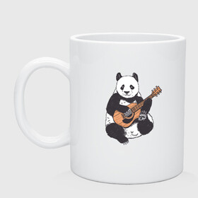 Кружка керамическая с принтом Панда гитарист | Panda Guitar в Екатеринбурге, керамика | объем — 330 мл, диаметр — 80 мм. Принт наносится на бока кружки, можно сделать два разных изображения | Тематика изображения на принте: acoustic | bear | bears | china | chineese panda | guitarist | music | акустическая гитара | гитара | китай | китайская панда | косолапый | медведь | медвежонок | милая панда | мишка | музыка | музыкант | пандочка | пандочки