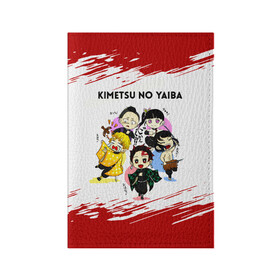 Обложка для паспорта матовая кожа с принтом Пять героев Kimetsu no Yaiba в Екатеринбурге, натуральная матовая кожа | размер 19,3 х 13,7 см; прозрачные пластиковые крепления | demon slayer | kamado | kimetsu no yaiba | nezuko | tanjiro | аниме | гию томиока | зеницу агацума | иноске хашибира | камадо | клинок | корзинная девочка | манга | музан кибуцуджи | незуко | рассекающий демонов | танджиро