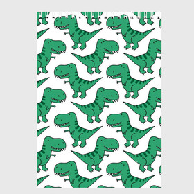 Скетчбук (блокнот) с принтом Динозавры в Екатеринбурге, 100% бумага
 | 48 листов, плотность листов — 100 г/м2, плотность картонной обложки — 250 г/м2. Листы скреплены сверху удобной пружинной спиралью | dinosaurs | динозавр | динозавры | животные | игрушки | мульт динозавры | мультяшки динозавры | тиранозавр