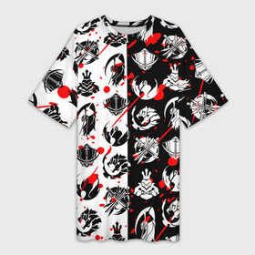 Платье-футболка 3D с принтом SOLO LEVELING   ГИЛЬДИИ в Екатеринбурге,  |  | anime | guild. | mahwa | manga | solo leveling | аниме | гильдии | манга | манхва | поднятие уровня в одиночку | сон джин ву | японская мультипликация