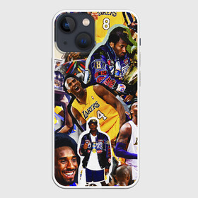 Чехол для iPhone 13 mini с принтом КОБИ БРАЙАНТ   KOBE BRYANT в Екатеринбурге,  |  | 24 lakers | kobe bryant | lakers | los angeles lakers | баскетбол. | коби брайант | лос анджелес лейкерс | лосанджелес лейкерс