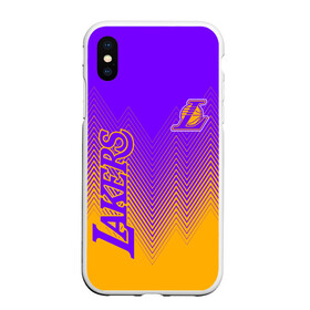 Чехол для iPhone XS Max матовый с принтом LOS ANGELES LAKERS / ЛЕЙКЕРС в Екатеринбурге, Силикон | Область печати: задняя сторона чехла, без боковых панелей | 24 lakers | kobe bryant | lakers | los angeles lakers | баскетбол. | коби брайант | лос анджелес лейкерс | лосанджелес лейкерс