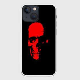 Чехол для iPhone 13 mini с принтом Кровавый череп в Екатеринбурге,  |  | skull | башка | голова | кость | красный череп | черепушка