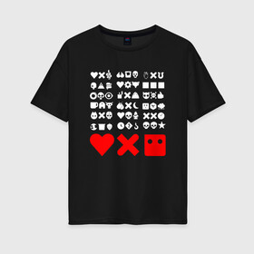 Женская футболка хлопок Oversize с принтом Love, Death and Robots | Logo (Z) в Екатеринбурге, 100% хлопок | свободный крой, круглый ворот, спущенный рукав, длина до линии бедер
 | death | logo | love | love death robots | netflix | robots | vedeathrobots | xbot 4000 | лого | любовь | нетфликс | роботы | сериал | сериалы