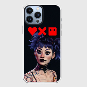 Чехол для iPhone 13 Pro Max с принтом Love, Death and Robots | Lora (Z) в Екатеринбурге,  |  | Тематика изображения на принте: death | lora | love | love death robots | netflix | robots | vedeathrobots | xbot 4000 | лора | любовь | нетфликс | роботы | сериал | сериалы