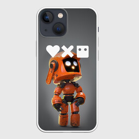 Чехол для iPhone 13 mini с принтом Love, Death and Robots | K VRC (Z) в Екатеринбурге,  |  | death | k vrc | love | love death robots | netflix | robots | vedeathrobots | xbot 4000 | врц | любовь | нетфликс | роботы | сериал | сериалы