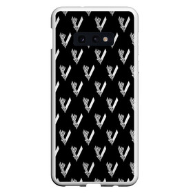 Чехол для Samsung S10E с принтом Викинги Лого Паттерн | Vikings Pattern (Z) в Екатеринбурге, Силикон | Область печати: задняя сторона чехла, без боковых панелей | bjorn | floki | lodbrok | normann | ragnar | ragnarr | viking | vikingar | vikingene | vikinger | vikings | бьёрн | вальгала | вальгалла | вальхала | вальхалла | варяги | викинг | викинги | конанг | конунг | лагерта | лодброк | норман | рагнар