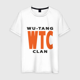 Мужская футболка хлопок с принтом Wu-Tang (WTC) в Екатеринбурге, 100% хлопок | прямой крой, круглый вырез горловины, длина до линии бедер, слегка спущенное плечо. | black | hiphop | method man | music | new york | nyc | odb | old school | rap | rza | wu tang clan | wutang | ву тэнг | граффити | микрофон | музыка | нью йорк | рэп | рэпер | хипхоп