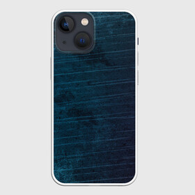 Чехол для iPhone 13 mini с принтом Texture. Blue Ripples в Екатеринбурге,  |  | Тематика изображения на принте: background | blue | dark | gradient | lines | paints | purple | red | ripples | spot | spots | stripes | texture | waves | волны | голубая | градиент | краски | красный | линии | полосы | пятна | пятно | рябь | текстура | темная | тьма | фиолето