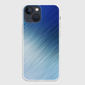 Чехол для iPhone 13 mini с принтом Текстура. Оттенки льда в Екатеринбурге,  |  | background | blue | dark | gradient | ice | lines | paints | ripples | spot | spots | stripes | texture | waves | white | белый | волны | градиент | лед | линии | полосы | пятна | пятно | рябь | светлый | синий | текстура | темная | тьма | фон