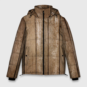 Мужская зимняя куртка 3D с принтом Texture. Wood в Екатеринбурге, верх — 100% полиэстер; подкладка — 100% полиэстер; утеплитель — 100% полиэстер | длина ниже бедра, свободный силуэт Оверсайз. Есть воротник-стойка, отстегивающийся капюшон и ветрозащитная планка. 

Боковые карманы с листочкой на кнопках и внутренний карман на молнии. | Тематика изображения на принте: background | board | dark | gradient | paints | ripples | spot | spots | stripes | texture | white | wood | дерево | доски | линии | полосы | пятна | пятно | светлый | текстура | темная | темное | тьма | фон