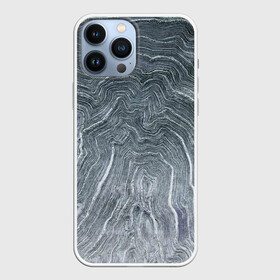 Чехол для iPhone 13 Pro Max с принтом Negative Waves в Екатеринбурге,  |  | Тематика изображения на принте: background | chaos | dark | gradient | negative | paints | ripples | spot | spots | texture | wave | waves | white | белый | волны | градиент | лед | линии | полосы | пятна | пятно | светлый | синий | текстура | темная | фон