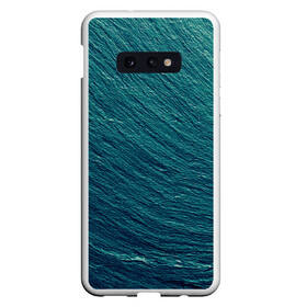 Чехол для Samsung S10E с принтом Endless Sea в Екатеринбурге, Силикон | Область печати: задняя сторона чехла, без боковых панелей | background | blue | dark | gradient | green | lines | ocean | paints | ripples | sea | spot | spots | stripes | texture | waves | волны | голубая | градиент | зеленый | краски | линии | море | океан | полосы | пятна | пятно | рябь | текстура | т