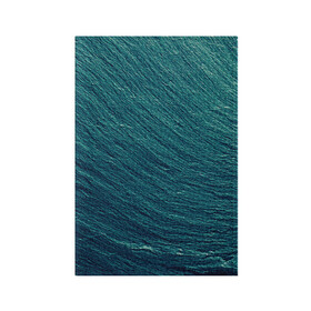Обложка для паспорта матовая кожа с принтом Endless Sea в Екатеринбурге, натуральная матовая кожа | размер 19,3 х 13,7 см; прозрачные пластиковые крепления | Тематика изображения на принте: background | blue | dark | gradient | green | lines | ocean | paints | ripples | sea | spot | spots | stripes | texture | waves | волны | голубая | градиент | зеленый | краски | линии | море | океан | полосы | пятна | пятно | рябь | текстура | т
