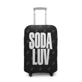 Чехол для чемодана 3D с принтом Репер - SODA LUV в Екатеринбурге, 86% полиэфир, 14% спандекс | двустороннее нанесение принта, прорези для ручек и колес | rap | rapper | soda luv | st. petersburg | vladislav terentyuk | владислав терентюк | репер | рэп | рэп исполнитель | санкт петербург