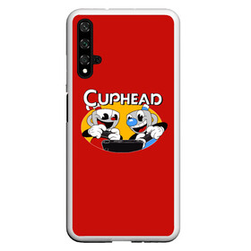 Чехол для Honor 20 с принтом Cuphead в Екатеринбурге, Силикон | Область печати: задняя сторона чехла, без боковых панелей | Тематика изображения на принте: animation | cup | cuphead | gamer | mugman | retro | run and gun | shooter | анимация | ретро | чашек | чашка | чашкоголовый | шутер