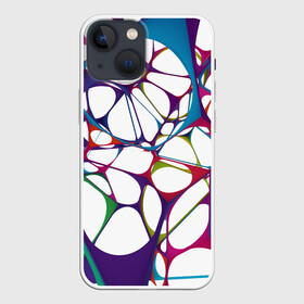 Чехол для iPhone 13 mini с принтом Нейроны в Екатеринбурге,  |  | абстракция | минимализм | нейронные связи | нейроны | рисунок