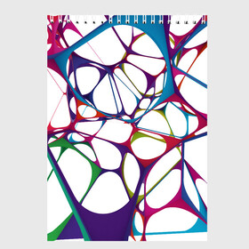 Скетчбук с принтом Нейроны в Екатеринбурге, 100% бумага
 | 48 листов, плотность листов — 100 г/м2, плотность картонной обложки — 250 г/м2. Листы скреплены сверху удобной пружинной спиралью | абстракция | минимализм | нейронные связи | нейроны | рисунок