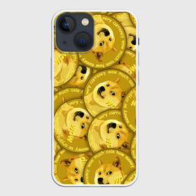 Чехол для iPhone 13 mini с принтом DOGECOIN   DOGE   ДОГИКОИН в Екатеринбурге,  |  | crypto | cryptocurrency | doge | dogecoin | elon mask | pattern. | trading | биржа криптовалют | доги | догикоин | илон маск | криптовалюта | мем | трейдинг | узор