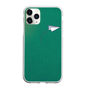 Чехол для iPhone 11 Pro Max матовый с принтом Бумажный самолетик в Екатеринбурге, Силикон |  | flight | plane | бумага | бумажный самолетик | небо | полет | самолет