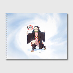 Альбом для рисования с принтом Nezuko Kamado Kimetsu no Yaiba в Екатеринбурге, 100% бумага
 | матовая бумага, плотность 200 мг. | Тематика изображения на принте: demon slayer | kamado | kimetsu no yaiba | nezuko | tanjiro | аниме | гию томиока | зеницу агацума | иноске хашибира | камадо | клинок | корзинная девочка | манга | музан кибуцуджи | незуко | рассекающий демонов | танджиро