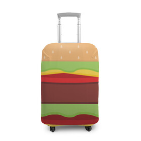 Чехол для чемодана 3D с принтом Бутерброд в Екатеринбурге, 86% полиэфир, 14% спандекс | двустороннее нанесение принта, прорези для ручек и колес | background | burger | fast food | food | hamburger | sandwich | texture | будет | бургер | бутерброд | гамбургер | еда | текстура | фастфуд | фон