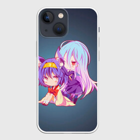 Чехол для iPhone 13 mini с принтом Изуна и Широ в Екатеринбурге,  |  | anime | no game no life | аниме | анимэ | без игры жизни нет | пустые | сиро | сора