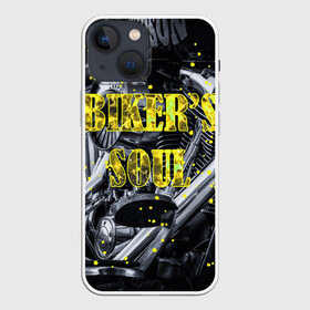 Чехол для iPhone 13 mini с принтом Bikers Soul | Душа байкера в Екатеринбурге,  |  | bikers soul | moto | soul | байк | байкер | душа | душа байкера | мото | мотоцикл