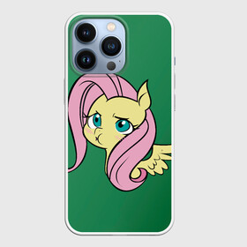 Чехол для iPhone 13 Pro с принтом Милая Флаттершайн в Екатеринбурге,  |  | my little pony | весёлая пинки пай | добрая флаттершайн | дружба это чудо | единорог | единороги | май литл пони | мульт | мультфильм | радуга дэш | селестия | спайк | сумеречная искорка | честная эплджек