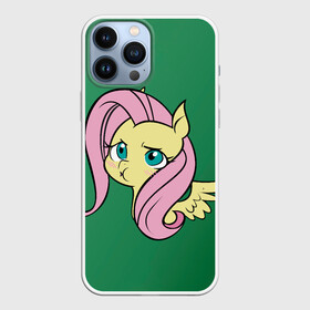 Чехол для iPhone 13 Pro Max с принтом Милая Флаттершайн в Екатеринбурге,  |  | my little pony | весёлая пинки пай | добрая флаттершайн | дружба это чудо | единорог | единороги | май литл пони | мульт | мультфильм | радуга дэш | селестия | спайк | сумеречная искорка | честная эплджек