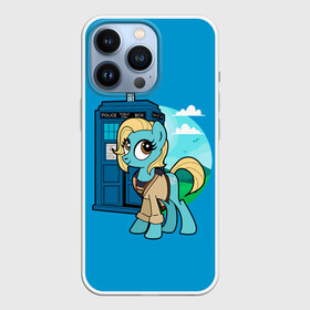 Чехол для iPhone 13 Pro с принтом Пони х Доктор Кто в Екатеринбурге,  |  | my little pony | весёлая пинки пай | добрая флаттершайн | дружба это чудо | единорог | единороги | май литл пони | мульт | мультфильм | радуга дэш | селестия | спайк | сумеречная искорка | честная эплджек