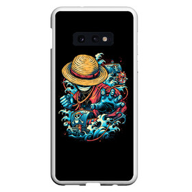 Чехол для Samsung S10E с принтом One Piece. Retro Style в Екатеринбурге, Силикон | Область печати: задняя сторона чехла, без боковых панелей | d | one | piece | белоус | боа | брук | ван | гарп | гоинг | д | дозор | зоро | кид | ло | луффи | мерри | михоук | монки | нами | пис | робин | ророноа | сабо | санджи | санни | саузенд | соломенная | тич | трафальгар