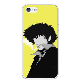 Чехол для iPhone 5/5S матовый с принтом Cowboy Bebop. Спайк Шпигель в Екатеринбурге, Силикон | Область печати: задняя сторона чехла, без боковых панелей | anime | cowboy bebop | manga | spike spiegel | аниме | бибоп | ковбой | ковбой бибоп | космический | космос | манга | ретро аниме | спайк шпигель