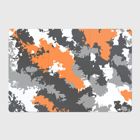 Магнитный плакат 3Х2 с принтом Камуфляж (огненный) в Екатеринбурге, Полимерный материал с магнитным слоем | 6 деталей размером 9*9 см | камуфляж | милитари | огненный | огонь | оранжевый