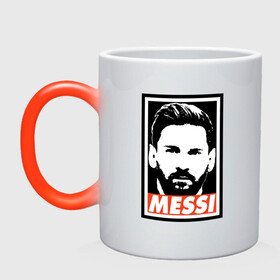 Кружка хамелеон с принтом Obey Messi в Екатеринбурге, керамика | меняет цвет при нагревании, емкость 330 мл | argentina | barca | barcelona | football | lionel | messi | spain | sport | аргентина | барса | барселона | гол | золотой мяч | игрок | испания | камп ноу | лионель | месси | мяч | спорт | тренер | футбол | чемпион | чемпионат