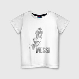 Детская футболка хлопок с принтом Messi Scream в Екатеринбурге, 100% хлопок | круглый вырез горловины, полуприлегающий силуэт, длина до линии бедер | Тематика изображения на принте: argentina | barca | barcelona | football | lionel | messi | spain | sport | аргентина | барса | барселона | гол | золотой мяч | игрок | испания | камп ноу | лионель | месси | мяч | спорт | тренер | футбол | чемпион | чемпионат