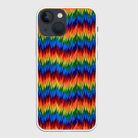 Чехол для iPhone 13 mini с принтом РАДУЖНАЯ КИСЛОТА в Екатеринбурге,  |  | acid | hippy | neon | rainbow | rasta | едкий | кислотный | летний | неоновый | радиоактивный | раста | солнечный | спектры | тепловизор | теплый | хиппи | яркий