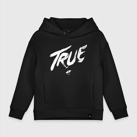 Детское худи Oversize хлопок с принтом TRUE (AVICII) в Екатеринбурге, френч-терри — 70% хлопок, 30% полиэстер. Мягкий теплый начес внутри —100% хлопок | боковые карманы, эластичные манжеты и нижняя кромка, капюшон на магнитной кнопке | Тематика изображения на принте: avicii | dance | dj | electronic | house | music | progressive | true | авичи | берг | диджей | музыка | тим | том | хангс